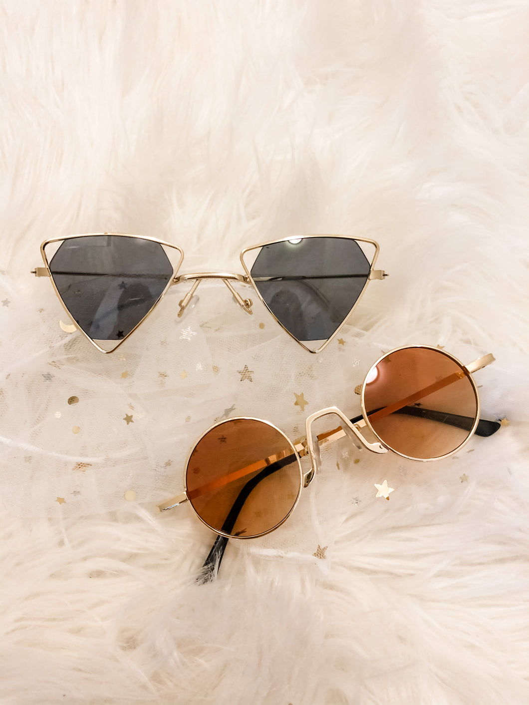 Girls Trendy Triangle Sunglasses