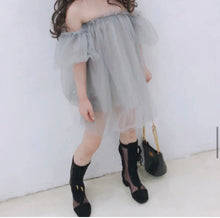Load image into Gallery viewer, Girls Off The Shoulder Tulle Dress
