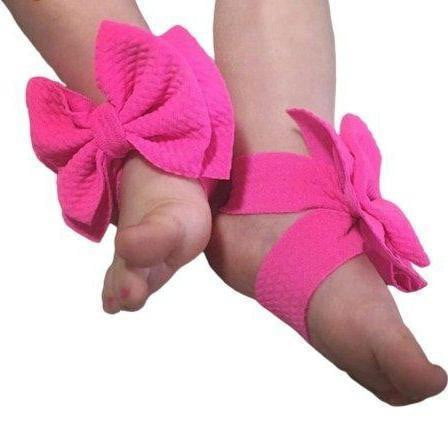 Baby Barefoot Bow Sandals.