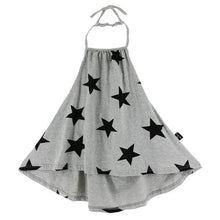 Load image into Gallery viewer, Girls Star High Low Halter Dress.

