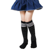 Load image into Gallery viewer, Girls Crystallized Knee High Socks (4 Colors).
